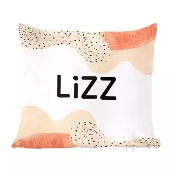 MuchoWow Декоративная подушка Диванная подушка Декоративная подушка для гостиной 60 x 60 см Lizz - Пастель - Девушка - Чехол на подушку - Хлопчатобумажная ткань - Декоративные наволочки