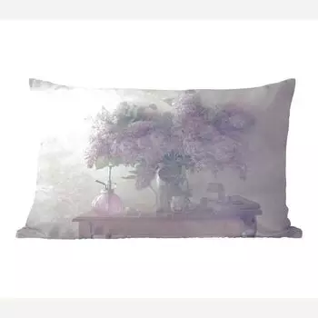 MuchoWow Декоративная подушка Диванная подушка Декоративная подушка для гостиной 60 x 40 см Цветы - Стол - Натюрморт - Чехлы на подушки - Декоративные чехлы на подушки - Декоративные чехлы на подушки