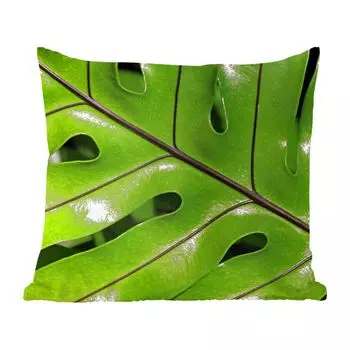 MuchoWow Декоративная подушка Диванная подушка Декоративная подушка для гостиной 50 x 50 см Тропические ботанические листья светятся на солнце - Чехлы на подушки - Украшение - Спальня