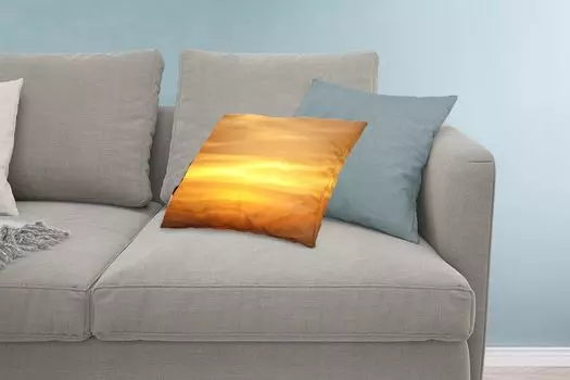 MuchoWow Декоративная подушка Диванная подушка Декоративная подушка для гостиной 60 x 40 см Охра-желтый закат - Чехлы для подушек - Декоративные чехлы для подушек - Декоративные чехлы для подушек