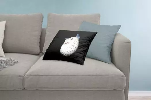 MuchoWow Декоративная подушка Диванная подушка Декоративная подушка для гостиной 60 x 40 см Рыбы - Морские существа - Портрет - Чехлы для подушек - Декоративные чехлы для подушек - Декоративные чехлы для подушек