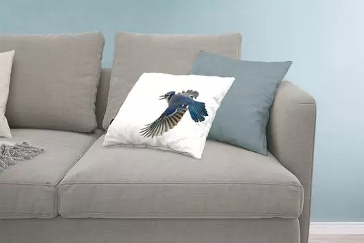 MuchoWow Декоративная подушка Диванная подушка Декоративная подушка для гостиной 60 x 40 см Птица - Перья - Белый - Чехлы на подушки - Декоративные чехлы на подушки - Декоративные наволочки