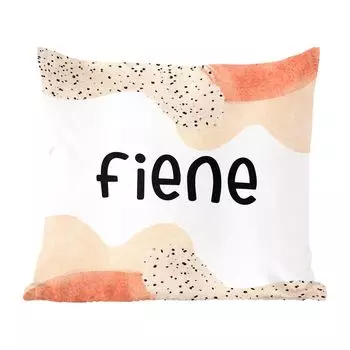 MuchoWow Декоративная подушка Диванная подушка Декоративная подушка для гостиной 60 x 60 см Fiene - Пастель - Девушка - Чехол на подушку - Хлопчатобумажная ткань - Декоративные наволочки