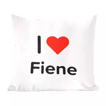 MuchoWow Декоративная подушка Диванная подушка Декоративная подушка для гостиной 45 x 45 см I Love - Fiene - Girls - Чехлы для подушек - Декоративные чехлы для подушек - Декоративные чехлы для подушек