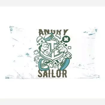 MuchoWow Декоративная подушка Диванная подушка Декоративная подушка для гостиной 60 x 40 см Якорь - Лодка - Винтаж - Чехлы для подушек - Декоративные чехлы для подушек - Декоративные чехлы для подушек