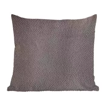 MuchoWow Декоративная подушка Диванная подушка Декоративная подушка для гостиной 45 x 45 см Кожа - Имитация кожи - Черный - Светлый - Чехлы на подушки - Декоративные чехлы на подушки - Декоративные чехлы на подушки