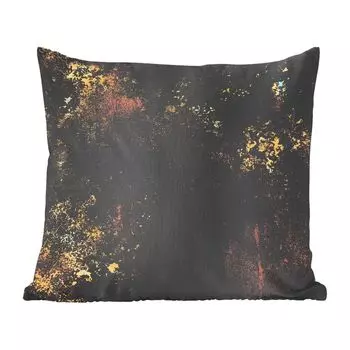 MuchoWow Декоративная подушка Диванная подушка Декоративная подушка для гостиной 45 x 45 см Золото - Черный - Винтаж - Чехлы для подушек - Декоративные чехлы для подушек - Декоративные чехлы для подушек