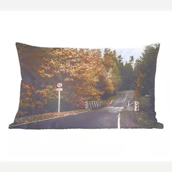 MuchoWow Декоративная подушка Диванная подушка Декоративная подушка для гостиной 50 x 30 см Деревья - Улица - Осень - Чехлы на диванные подушки - без наполнителя