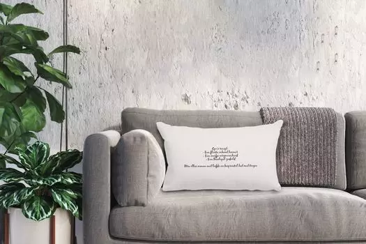 MuchoWow Декоративная подушка Диванная подушка Декоративная подушка для гостиной 50 x 30 см Дедушкин рецепт - Цитата - Серо-коричневый - Чехлы на диванные подушки - без наполнителя