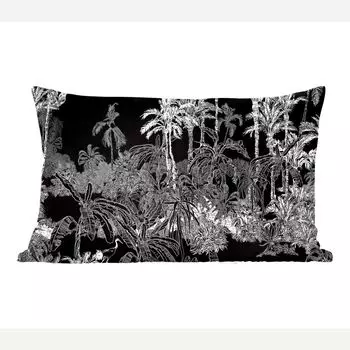 MuchoWow Декоративная подушка Диванная подушка Декоративная подушка для гостиной 60 x 40 см Пальма - Джунгли - Тропический - Чехлы для подушек - Декоративные чехлы для подушек - Декоративные чехлы для подушек