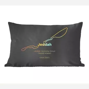 MuchoWow Декоративная подушка Диванная подушка Декоративная подушка для гостиной 60 x 40 см F1 - Джидда - Схема - Чехлы для подушек - Декоративные чехлы для подушек - Декоративные чехлы для подушек