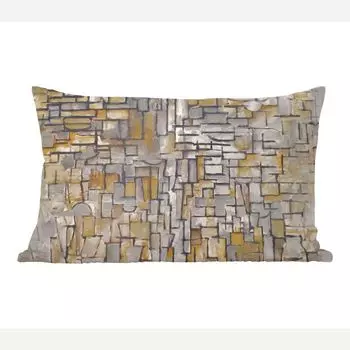 MuchoWow Декоративная подушка Диванная подушка Декоративная подушка для гостиной 60 x 40 см Mondrian - Искусство - Старые мастера - Чехлы на подушки - Декоративные наволочки - Декоративные наволочки