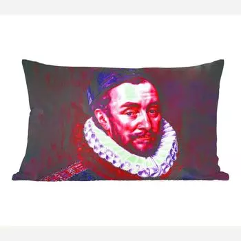 MuchoWow Декоративная подушка Диванная подушка Декоративная подушка для гостиной 60 x 40 см Wilhelm von Orange - Adriaen Thomasz - Красный - Чехлы на подушки - Декоративные наволочки - Декоративные наволочки