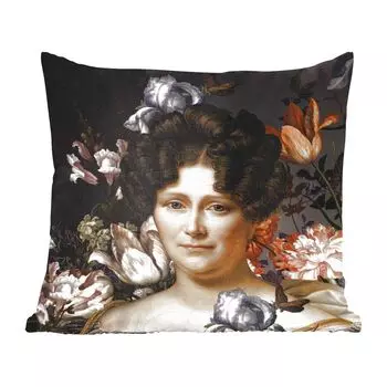 MuchoWow Декоративная подушка Диванная подушка Декоративная подушка для гостиной 45 x 45 см Искусство - Цветы - Старые мастера - Чехлы на подушки - Декоративные наволочки - Декоративные наволочки