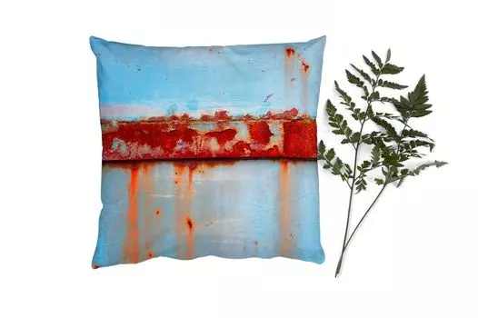 MuchoWow Декоративная подушка Диванная подушка Декоративная подушка для гостиной 50 x 50 см Металлы - Ржавчина - Винтаж - Сталь - Чехлы на подушки - Украшение - Спальня