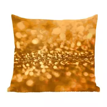 MuchoWow Декоративная подушка Диванная подушка Декоративная подушка для гостиной 60 x 60 см Желтый блеск с размытым фоном - Чехол на подушку - Хлопчатобумажная ткань - Декоративные наволочки