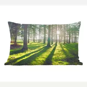 MuchoWow Декоративная подушка Диванная подушка Декоративная подушка для гостиной 60 x 40 см Деревья - Природа - Лес - Чехлы на подушки - Декоративные наволочки - Декоративные наволочки