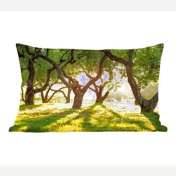 MuchoWow Декоративная подушка Диванная подушка Декоративная подушка для гостиной 50 x 30 см Деревья - Природа - Солнце - Чехлы на диванные подушки - без наполнителя