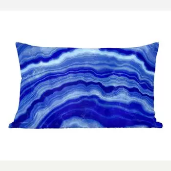 MuchoWow Декоративная подушка Диванная подушка Декоративная подушка для гостиной 60 x 40 см Агатовый камень - Синий - Чехлы для подушек - Декоративные чехлы для подушек - Декоративные чехлы для подушек, мультиколор