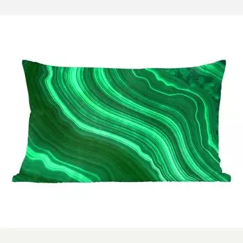 MuchoWow Декоративная подушка Диванная подушка Декоративная подушка для гостиной 60 x 40 см Агат - Зеленый - Драгоценные камни - Мрамор - Чехлы для подушек - Декоративные чехлы для подушек - Декоративные чехлы для подушек