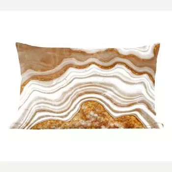 MuchoWow Декоративная подушка Диванная подушка Декоративная подушка для гостиной 60 x 40 см Блеск - Золото - Агат - Драгоценные камни - Чехлы для подушек - Декоративные чехлы для подушек - Декоративные чехлы для подушек