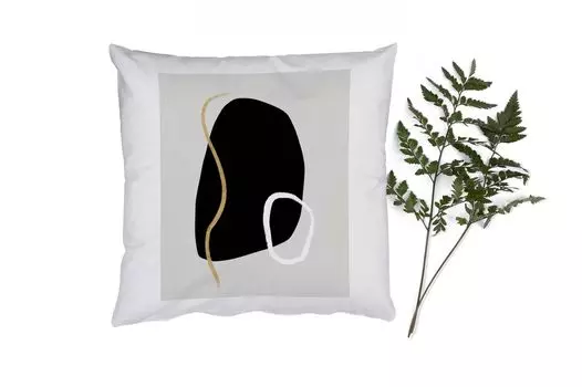 MuchoWow Декоративная подушка Диванная подушка Декоративная подушка для гостиной 45 x 45 см Минимализм - Абстракция - Дизайн - Чехлы на подушки - Декоративные чехлы на подушки - Декоративные наволочки