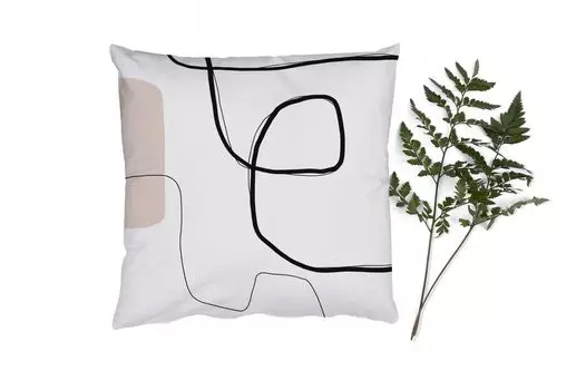 MuchoWow Декоративная подушка Диванная подушка Декоративная подушка для гостиной 45 x 45 см Абстракция - Пастель - Минимализм - Чехлы для подушек - Декоративные чехлы для подушек - Декоративные чехлы для подушек, мультиколор