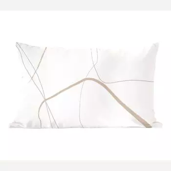 MuchoWow Декоративная подушка Диванная подушка Декоративная подушка для гостиной 50 x 30 см Абстракция - Минимализм - Штриховые рисунки - Чехлы на диванные подушки - без наполнителя, мультиколор