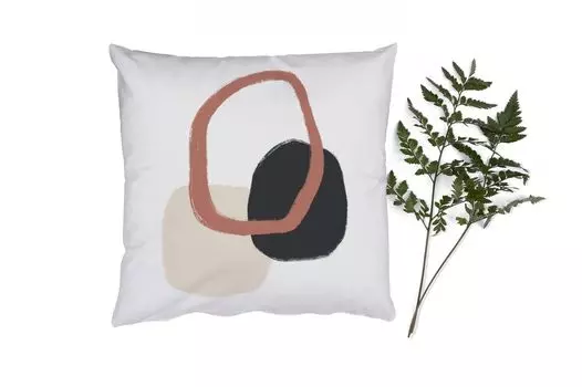 MuchoWow Декоративная подушка Диванная подушка Декоративная подушка для гостиной 45 x 45 см Пастель - Минимализм - Геометрические формы - Чехлы для подушек - Декоративные чехлы для подушек - Декоративные чехлы для подушек