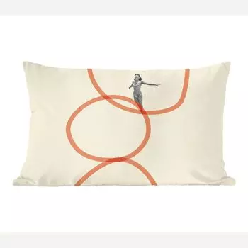 MuchoWow Декоративная подушка Диванная подушка Декоративная подушка для гостиной 60 x 40 см Любовь - Винтаж - Семейная пара - Дизайн - Чехлы для подушек - Декоративные чехлы для подушек - Декоративные чехлы для подушек, мультиколор