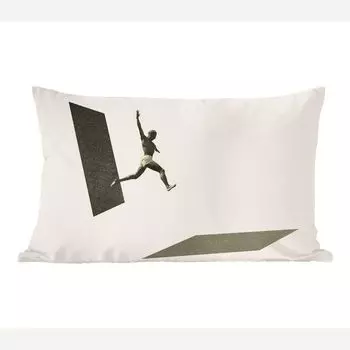 MuchoWow Декоративная подушка Диванная подушка Декоративная подушка для гостиной 60 x 40 см Винтаж - Мужчина - Дизайн - Чехлы на подушки - Декоративные чехлы на подушки - Декоративные чехлы на подушки, мультиколор