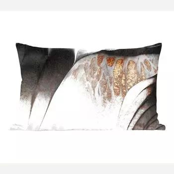 MuchoWow Декоративная подушка Диванная подушка Декоративная подушка для гостиной 50 x 30 см Золото - Абстракция - Дизайн - Чехлы на диванные подушки - без наполнителя, мультиколор