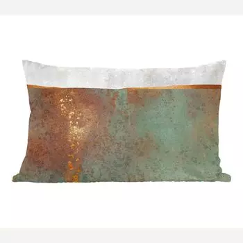 MuchoWow Декоративная подушка Диванная подушка Декоративная подушка для гостиной 50 x 30 см Абстракция - Роскошь - Золото - Чехлы на диванные подушки - без наполнителя, мультиколор