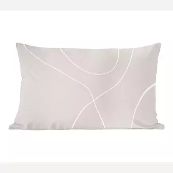 MuchoWow Декоративная подушка Диванная подушка Декоративная подушка для гостиной 50 x 30 см Line Art - Абстракция - Пастель - Чехлы на диванные подушки - без наполнителя, мультиколор