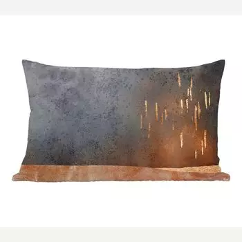 MuchoWow Декоративная подушка Диванная подушка Декоративная подушка для гостиной 60 x 40 см Абстракция - Золото - Дизайн - Чехлы для подушек - Декоративные чехлы для подушек - Декоративные чехлы для подушек, мультиколор