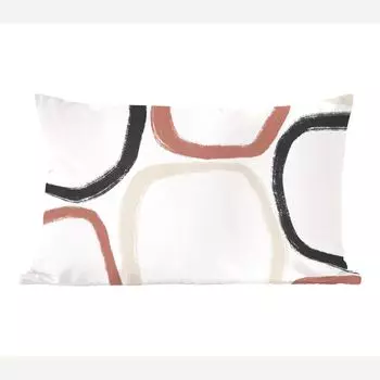 MuchoWow Декоративная подушка Диванная подушка Декоративная подушка для гостиной 50 x 30 см Минимализм - Геометрические формы - Пастельный узор - Чехлы на диванные подушки - без наполнителя, мультиколор