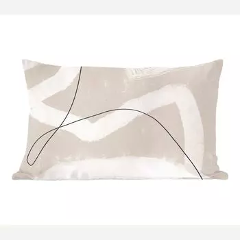 MuchoWow Декоративная подушка Диванная подушка Декоративная подушка для гостиной 60 x 40 см Линия - Абстракция - Дизайн - Чехлы для подушек - Декоративные чехлы для подушек - Декоративные чехлы для подушек, мультиколор