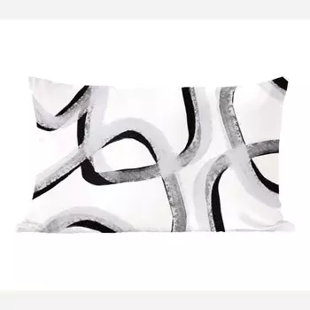 MuchoWow Декоративная подушка Диванная подушка Декоративная подушка для гостиной 50 x 30 см Линия - Минимализм - Дизайн - Чехлы на диванные подушки - без наполнителя, мультиколор