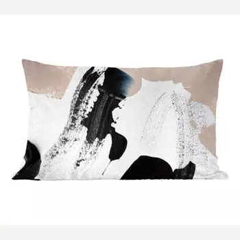 MuchoWow Декоративная подушка Диванная подушка Декоративная подушка для гостиной 60 x 40 см Черный - Абстракция - Дизайн - Чехлы для подушек - Декоративные чехлы для подушек - Декоративные чехлы для подушек, мультиколор
