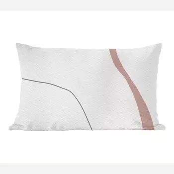 MuchoWow Декоративная подушка Диванная подушка Декоративная подушка для гостиной 60 x 40 см Линия - Пастель - Дизайн - Чехлы для подушек - Декоративные чехлы для подушек - Декоративные чехлы для подушек