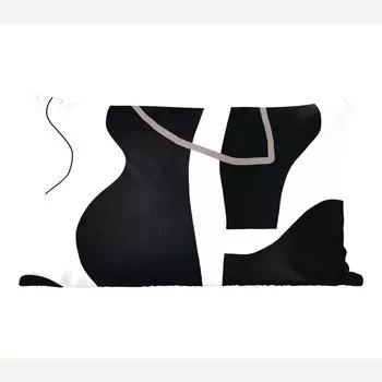 MuchoWow Декоративная подушка Диванная подушка Декоративная подушка для гостиной 50 x 30 см Абстракция - Минимализм - Дизайн - Чехлы на диванные подушки - без наполнителя, мультиколор