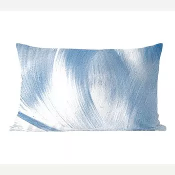 MuchoWow Декоративная подушка Диванная подушка Декоративная подушка для гостиной 60 x 40 см Синий - Акриловая краска - Дизайн - Чехлы для подушек - Декоративные чехлы для подушек - Декоративные чехлы для подушек