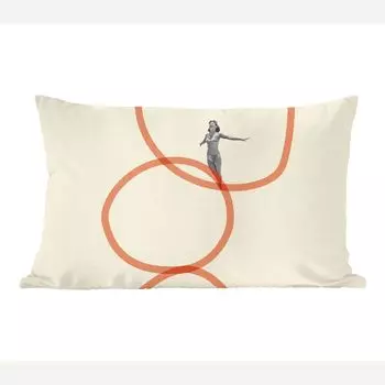 MuchoWow Декоративная подушка Диванная подушка Декоративная подушка для гостиной 60 x 40 см Любовь - Винтаж - Семейная пара - Дизайн - Чехлы для подушек - Декоративные чехлы для подушек - Декоративные чехлы для подушек, мультиколор