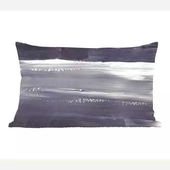 MuchoWow Декоративная подушка Диванная подушка Декоративная подушка для гостиной 50 x 30 см Цвет - Абстракция - Черный - Чехлы на диванные подушки - без наполнителя