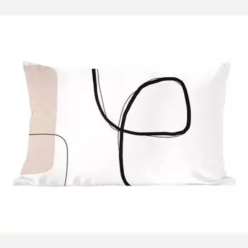 MuchoWow Декоративная подушка Диванная подушка Декоративная подушка для гостиной 60 x 40 см Абстракция - Пастель - Минимализм - Чехлы для подушек - Декоративные чехлы для подушек - Декоративные чехлы для подушек, мультиколор