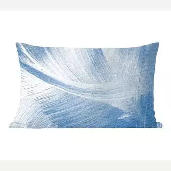 MuchoWow Декоративная подушка Диванная подушка Декоративная подушка для гостиной 60 x 40 см Акриловая краска - Синий - Дизайн - Чехлы для подушек - Декоративные чехлы для подушек - Декоративные чехлы для подушек, мультиколор