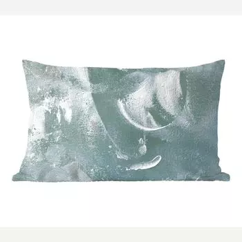 MuchoWow Декоративная подушка Диванная подушка Декоративная подушка для гостиной 50 x 30 см Акриловая краска - Структуры - Абстракция - Чехлы на диванные подушки - без наполнения, мультиколор