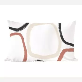 MuchoWow Декоративная подушка Диванная подушка Декоративная подушка для гостиной 60 x 40 см Минимализм - Геометрические формы - Пастель - Узор - Чехлы для подушек - Декоративные чехлы для подушек - Декоративные чехлы для подушек, мультиколор