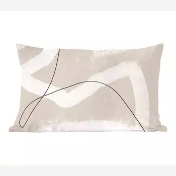 MuchoWow Декоративная подушка Диванная подушка Декоративная подушка для гостиной 60 x 40 см Линия - Абстракция - Дизайн - Чехлы для подушек - Декоративные чехлы для подушек - Декоративные чехлы для подушек, мультиколор