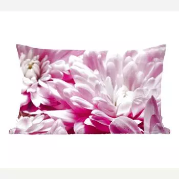MuchoWow Декоративная подушка Диванная подушка Декоративная подушка для гостиной 50 x 30 см Цветы - Розовый - Натуральный - Чехлы на диванные подушки - без наполнителя, мультиколор